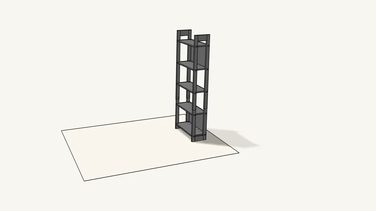 Step 12: Stand the bookcase upright. — IKEA LAIVA assembly