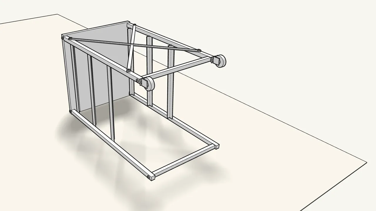 Step 8: Push a castor (122567) into the end of each back post. — IKEA LENNART assembly