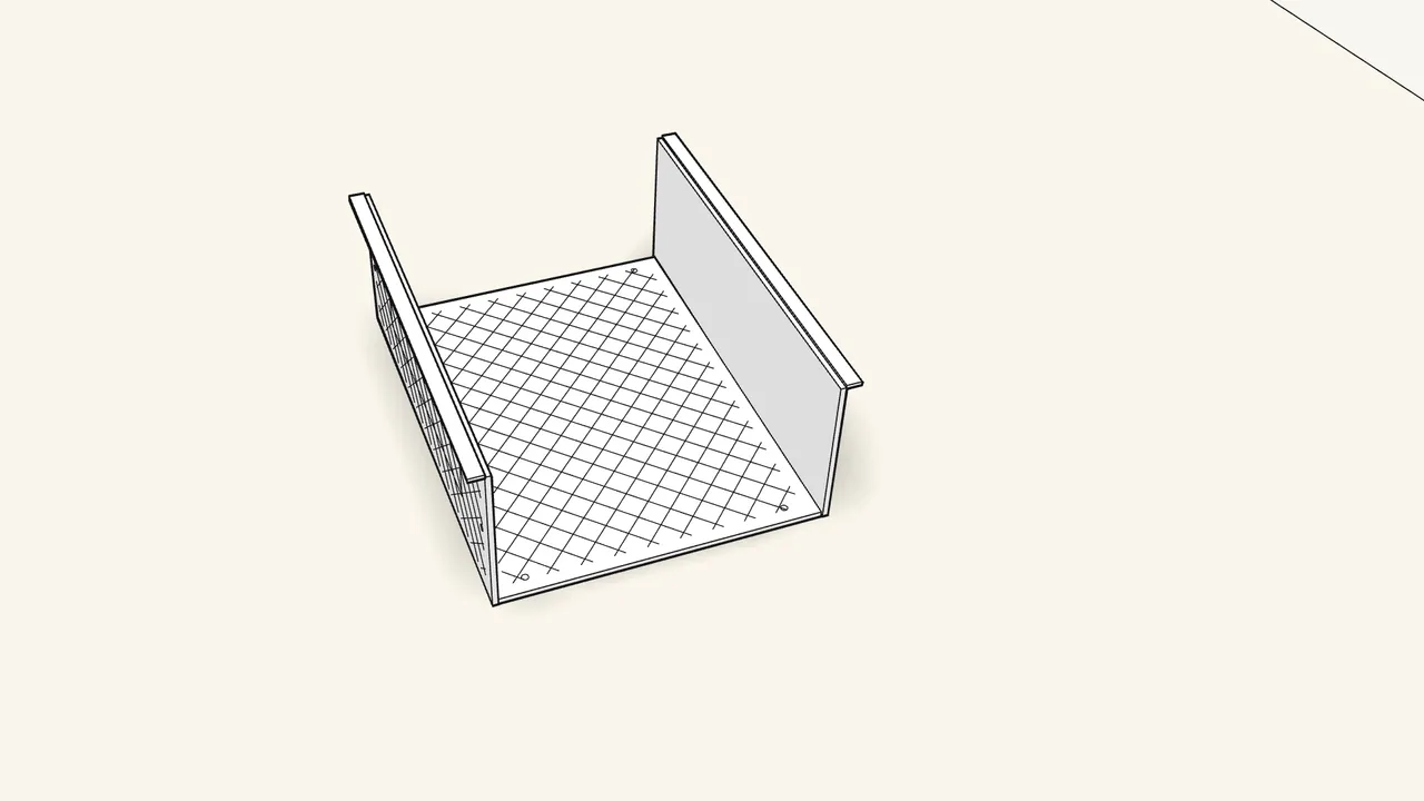 Step 12: Fold up the other side. — IKEA LENNART assembly