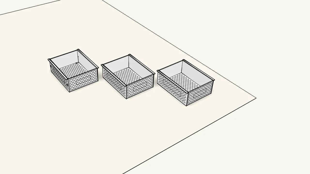 Step 15: Build the other two drawers the same way. — IKEA LENNART assembly