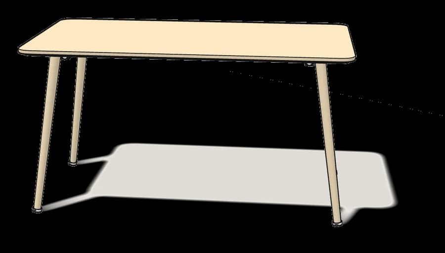 IKEA LISABO Table, assembled
