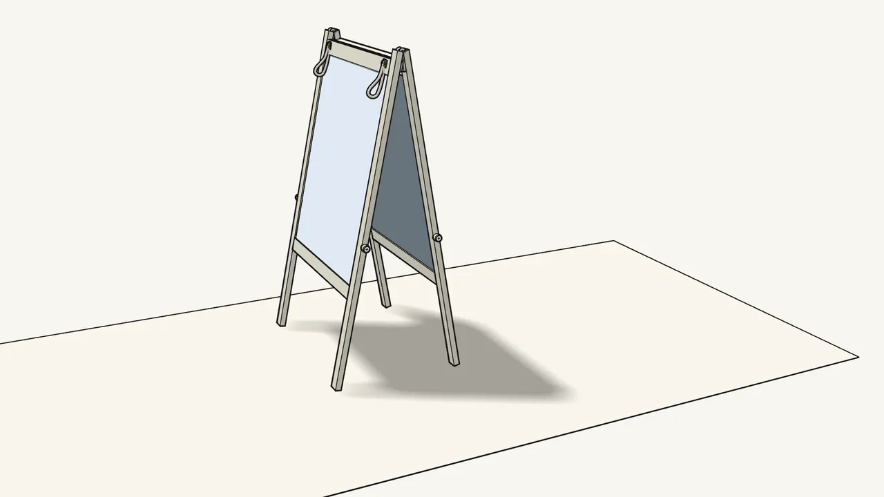 Step 5: Stand the easel up. — IKEA MÅLA assembly