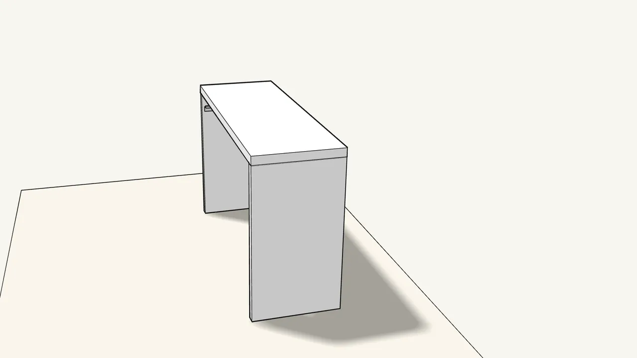 Step 8: Turn the table over onto its feet. — IKEA MALM assembly