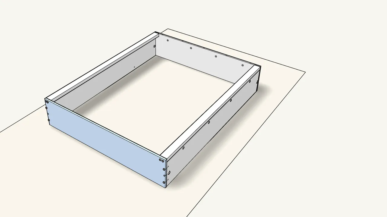 Step 6: Fit the footboard the same way. — IKEA MALM assembly