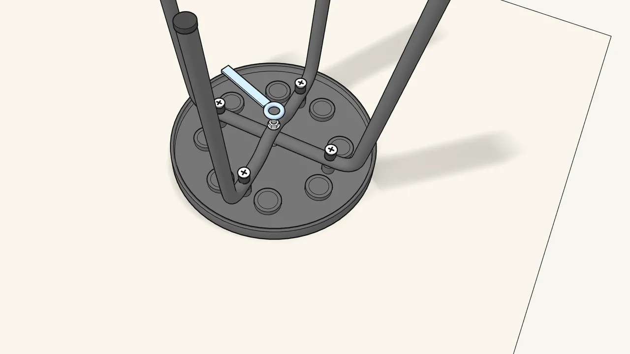 Step 5: Now tighten the nut firmly with the spanner (108184). — IKEA MARIUS assembly