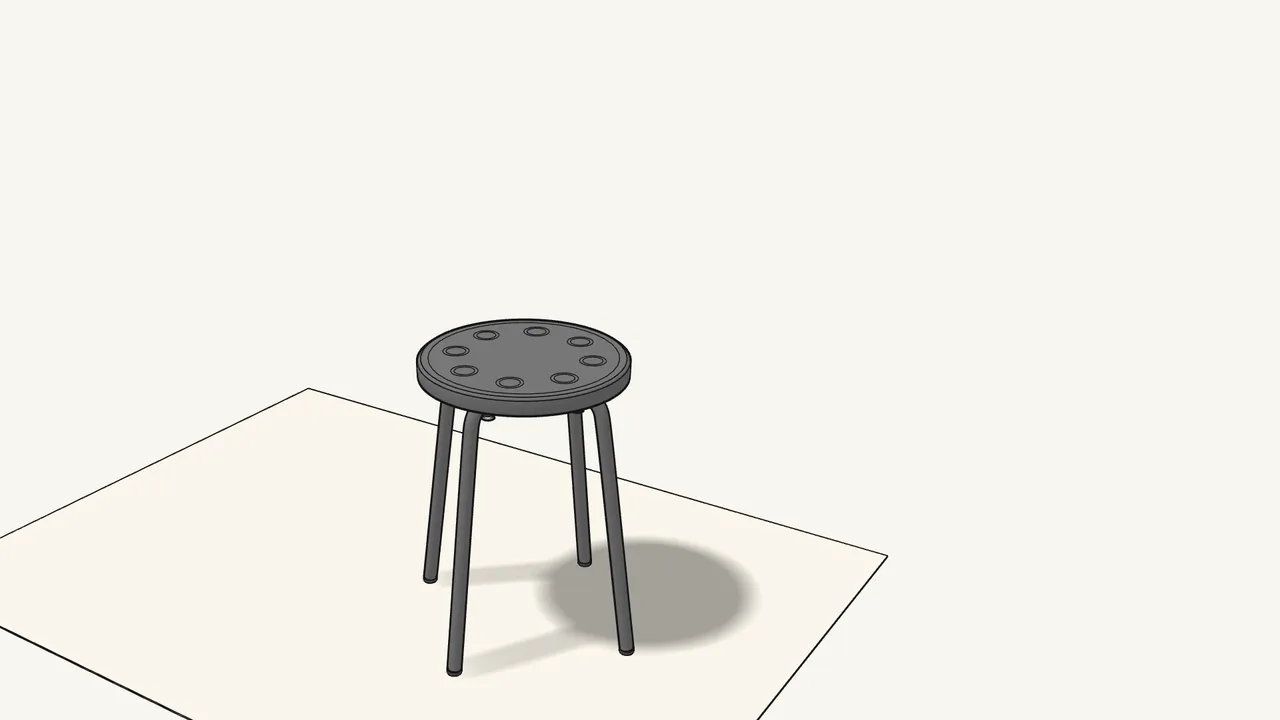 Step 6: Turn the stool the right way up. — IKEA MARIUS assembly