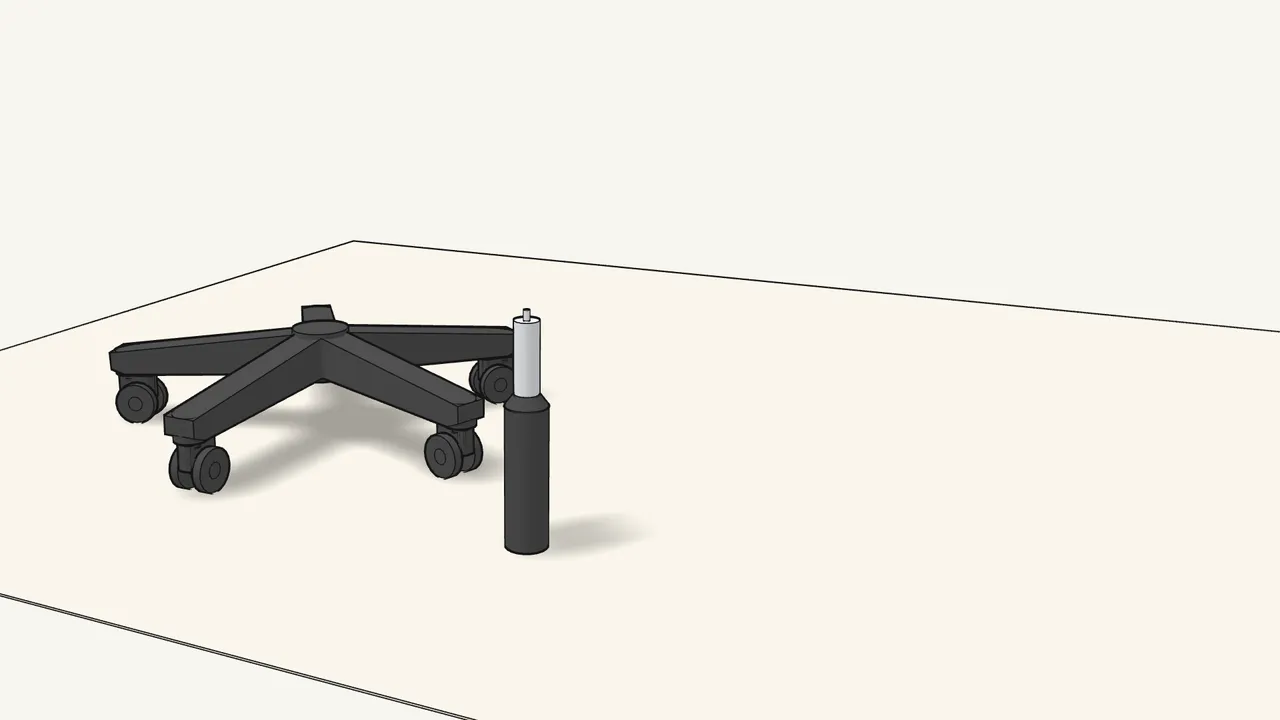 Step 3: Pull the protective cap off the gas cylinder. — IKEA MARKUS assembly