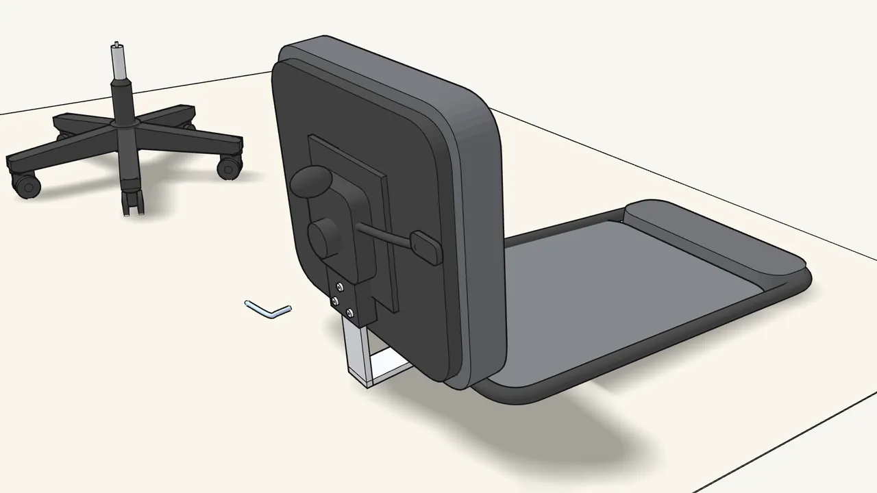 Step 11: Tighten the 3 bolts with the Allen key. — IKEA MARKUS assembly