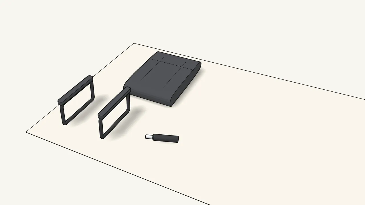 Step 1: Open the zip on the backrest cover and take out the parts. — IKEA MILLBERGET assembly