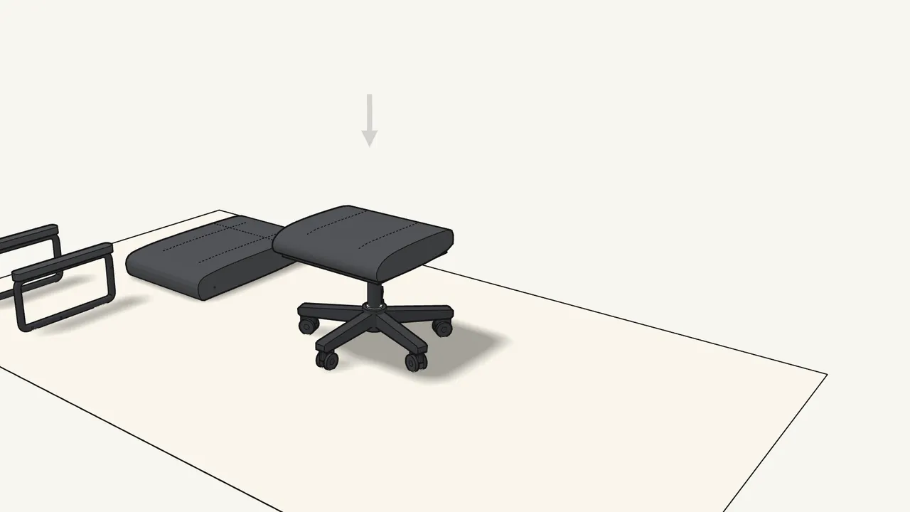 Step 8: Turn the seat over and put it onto the gas cylinder. — IKEA MILLBERGET assembly