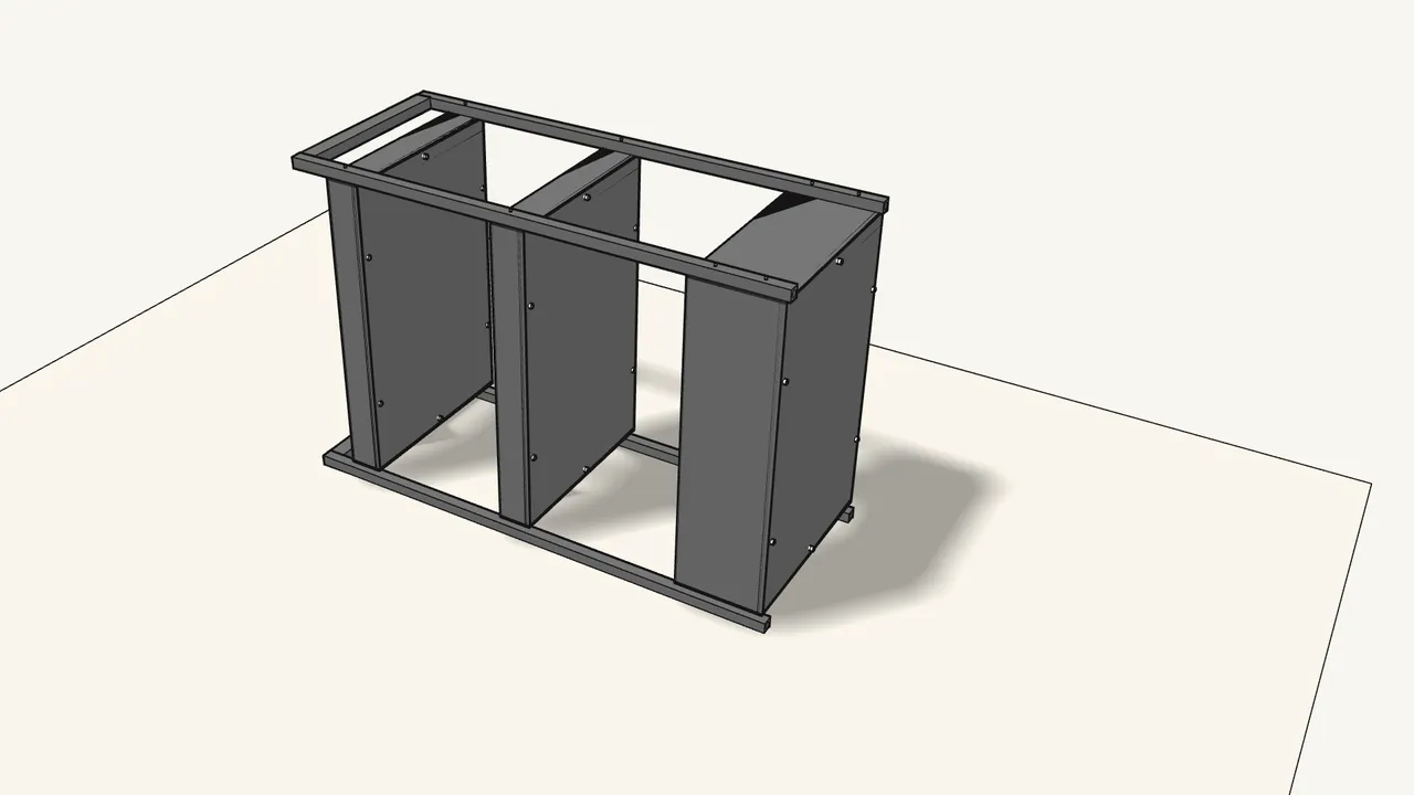 Step 8: Turn the assembly over onto the second frame. — IKEA NISSAFORS assembly