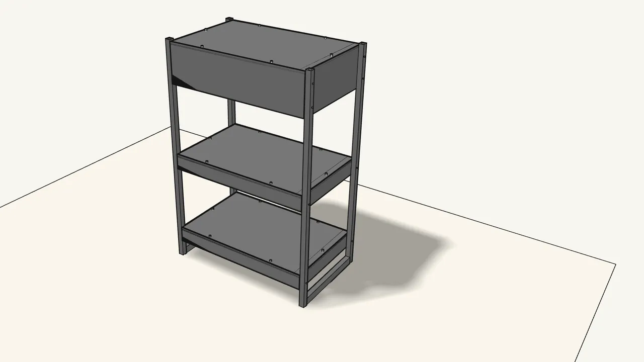 Step 11: Turn the cart upside down. — IKEA NISSAFORS assembly