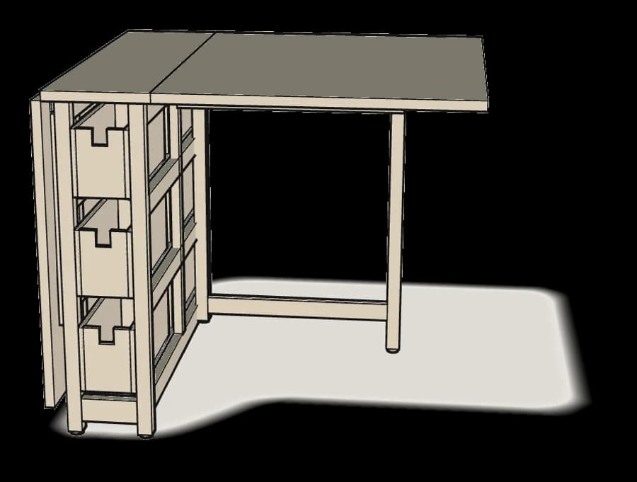 IKEA NORDEN Gateleg Table, assembled