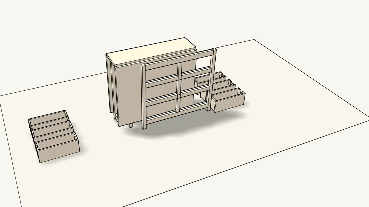 Step 13: Build all 6 drawers the same way. — IKEA NORDEN assembly