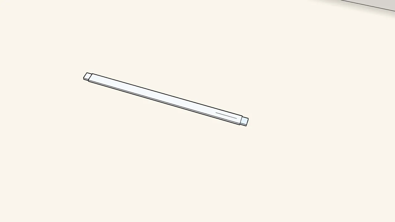 Step 1: Turn the end piece at each end of the wall rail (2x). — IKEA PAX assembly