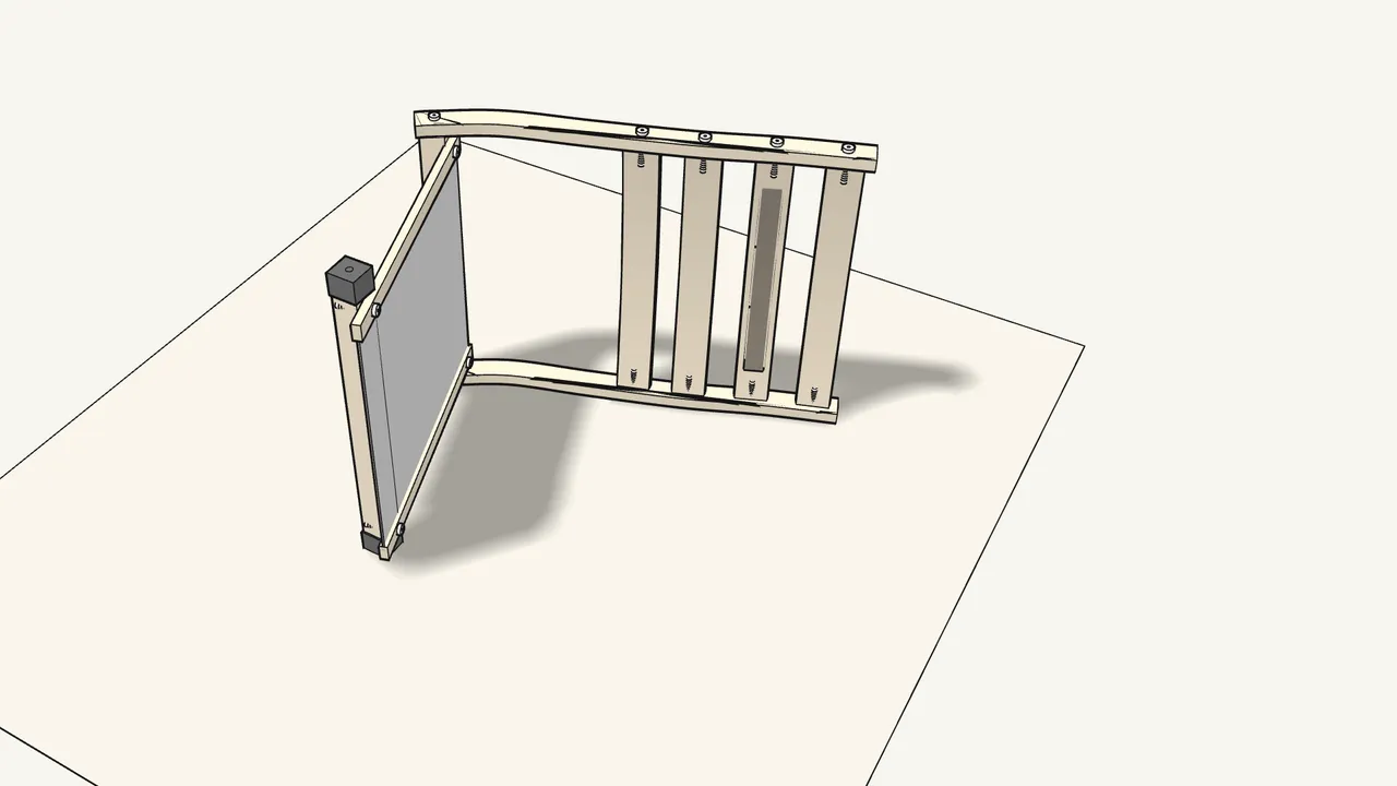 Step 9: Turn the frame onto its side. — IKEA POÄNG assembly