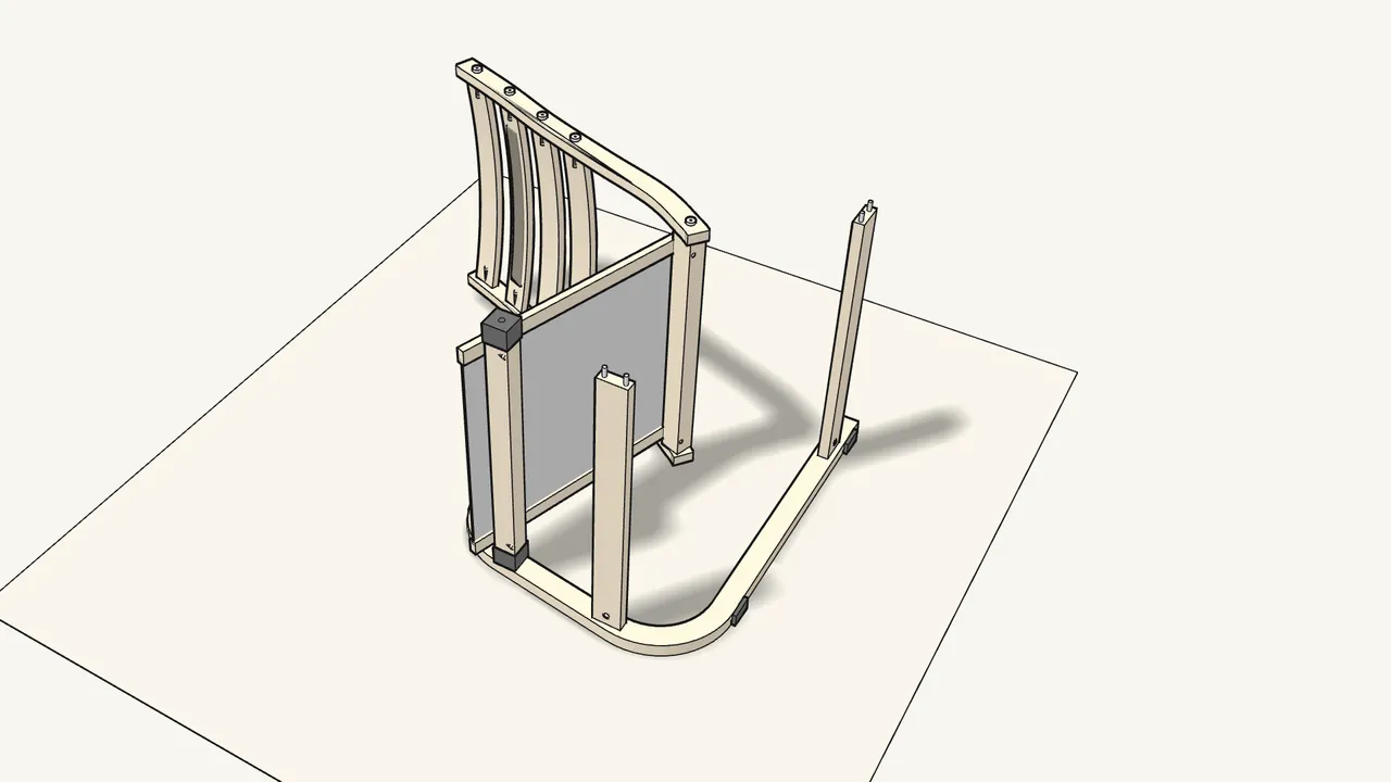 Step 14: Turn the chair over onto the finished side. — IKEA POÄNG assembly