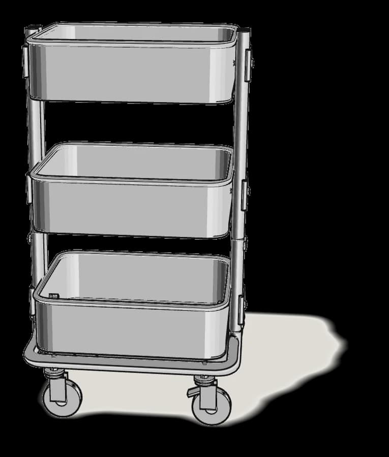 IKEA RÅSKOG Utility Cart, assembled
