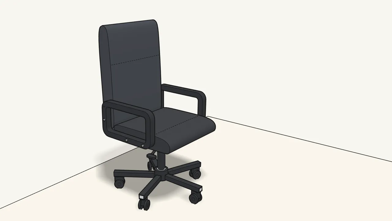Step 12: Tilt the backrest up. — IKEA RENBERGET assembly
