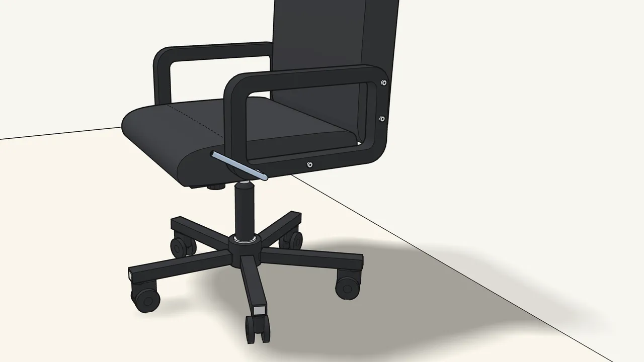 Step 14: Tighten all 8 armrest bolts with the Allen key. — IKEA RENBERGET assembly