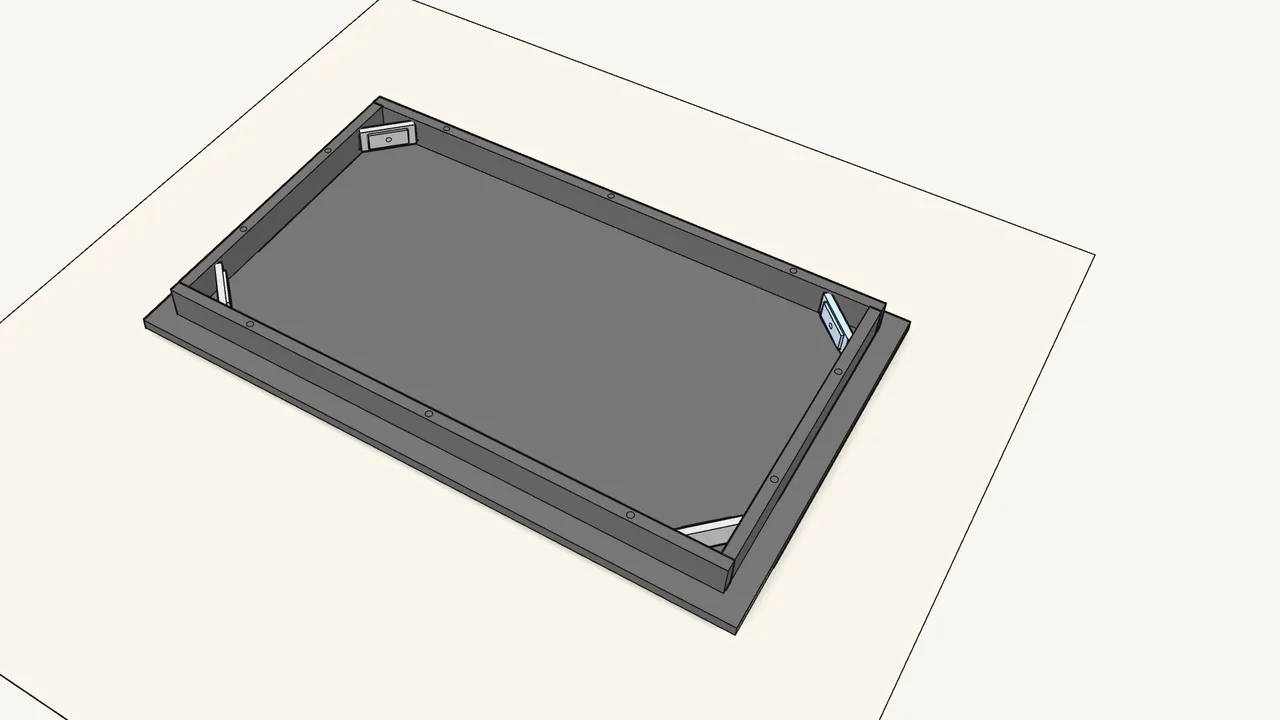 Step 4: Fit the other 3 brackets the same way. — IKEA SANDSBERG assembly