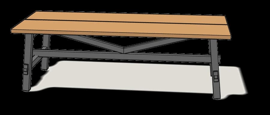 IKEA SKOGSTA Dining Table, assembled