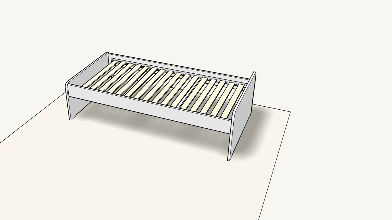 Step 9: Now the pull-out bed. — IKEA SLÄKT assembly