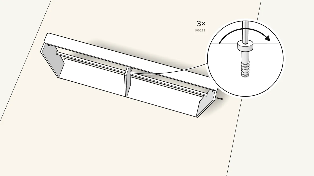 Step 15: Fix 2 slat holders (191315) with 2 bolts (107628). — IKEA SLÄKT assembly