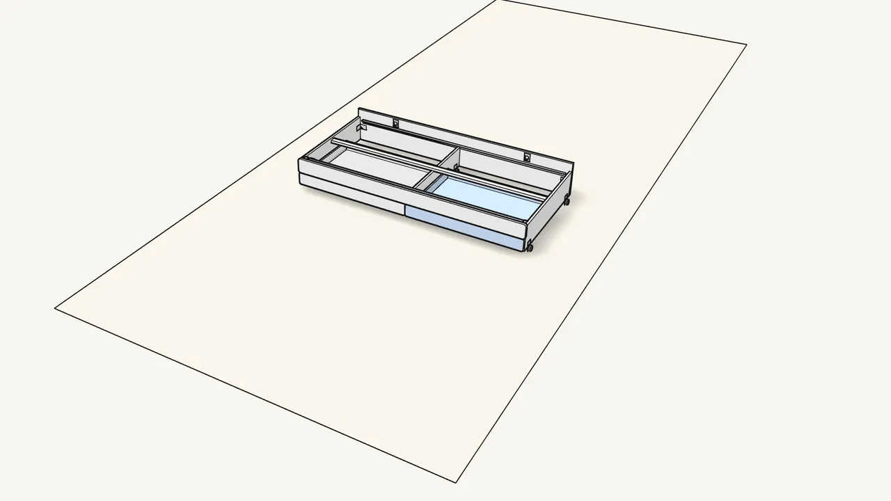 Step 24: Build the second drawer the same way. Slide both in. — IKEA SLÄKT assembly