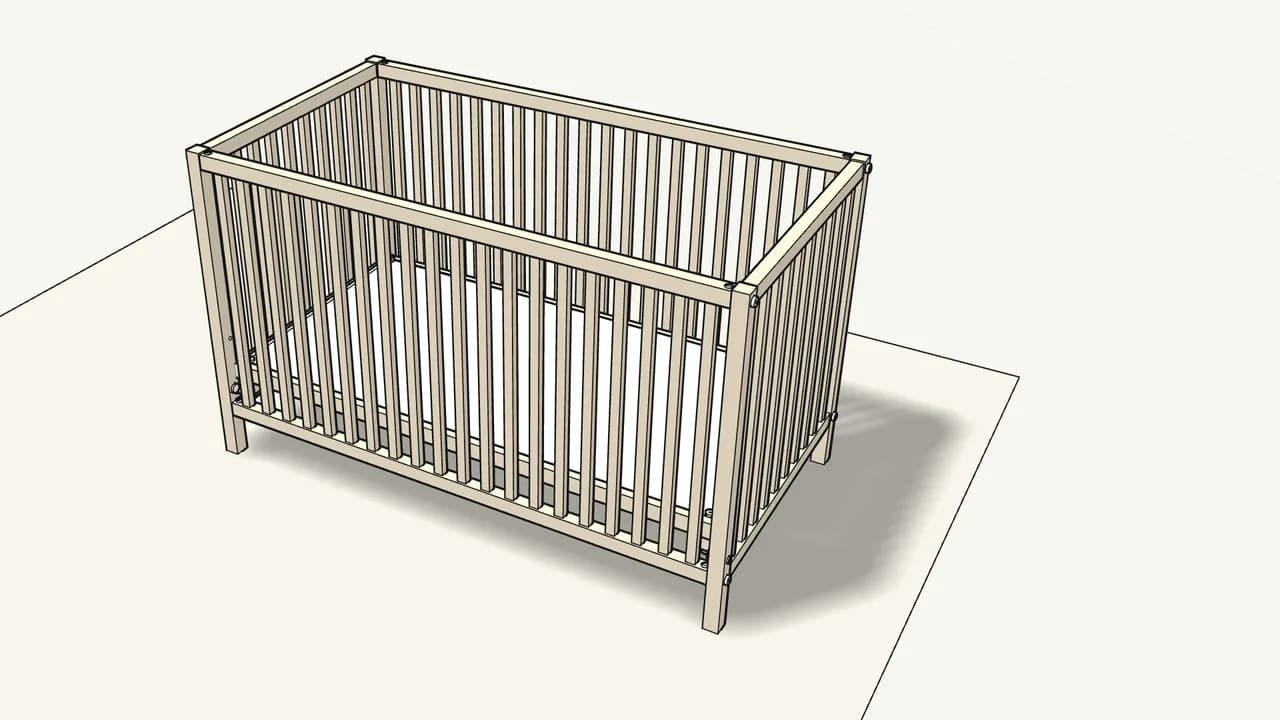 Step 11: Later: move the base down. — IKEA SNIGLAR assembly