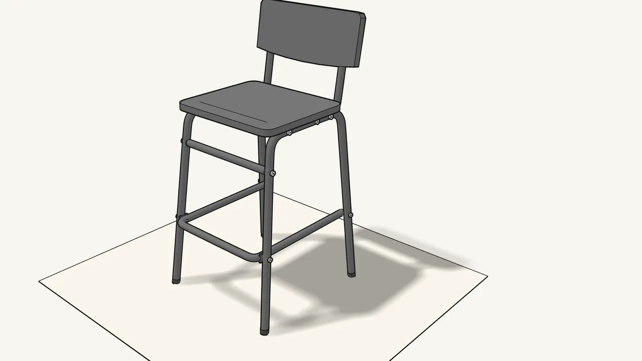 Step 17: Press the back of the seat down until it clicks. — IKEA STIG assembly