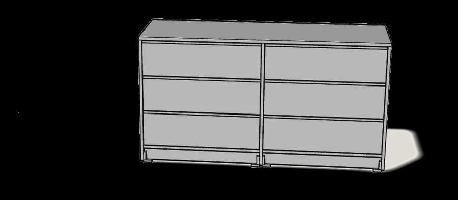 STORKLINTA 6-Drawer Dresser
