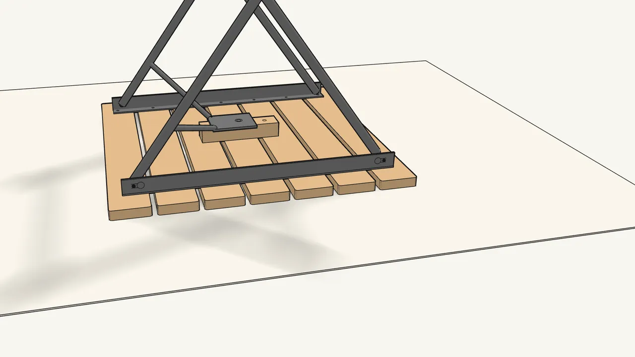 Step 5: Check the other rail: both pins sit in the narrow end of the slots. — IKEA TÄRNÖ assembly