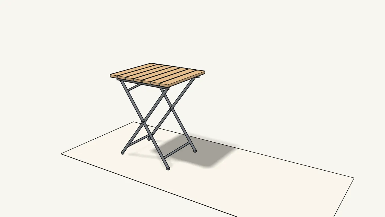 Step 8: Turn the table the right way up. — IKEA TÄRNÖ assembly