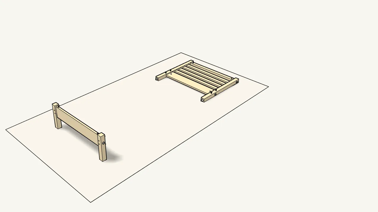 Step 8: Stand the footboard up. — IKEA TARVA assembly
