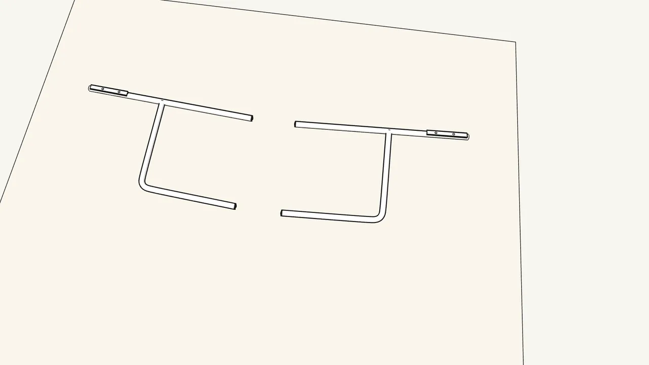 Step 1: Lay both frames down and click an insert onto each back post. — IKEA TEODORES assembly