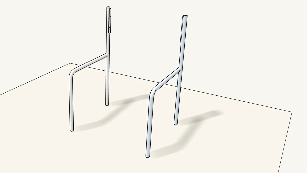 Step 2: Stand the two frames up. — IKEA TEODORES assembly