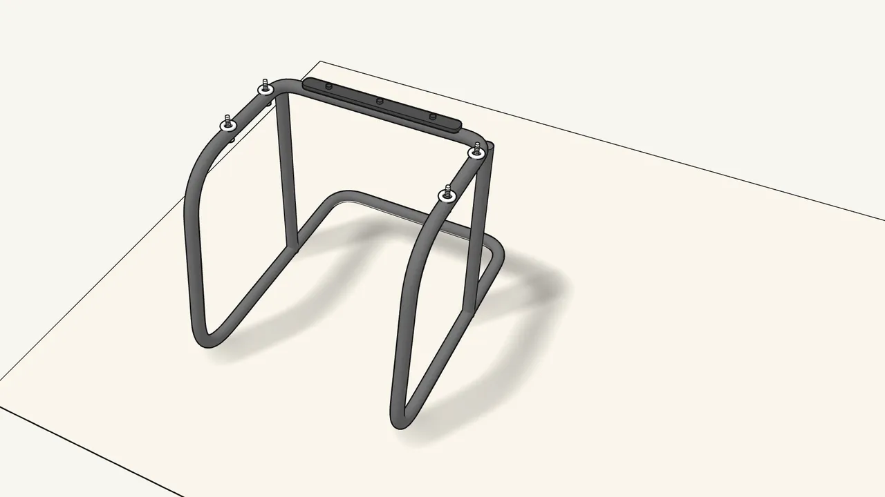 Step 3: Fit the seat bracket (156509) onto the back tube. — IKEA TOBIAS assembly