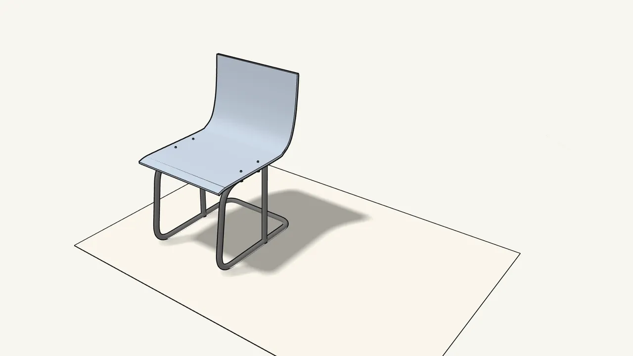 Step 4: Lower the seat shell onto the frame. — IKEA TOBIAS assembly