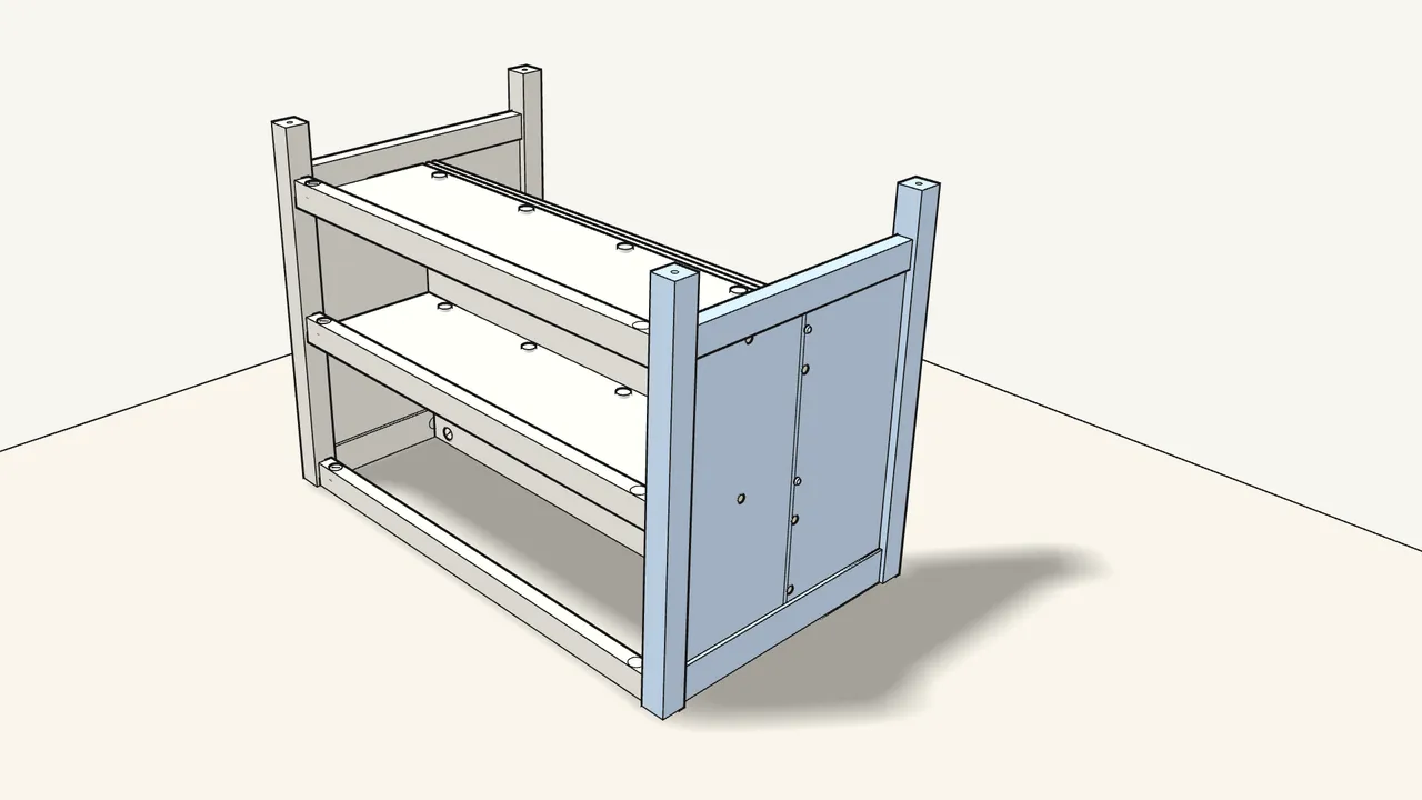 Step 21: Fit the second end frame. — IKEA TORNVIKEN assembly