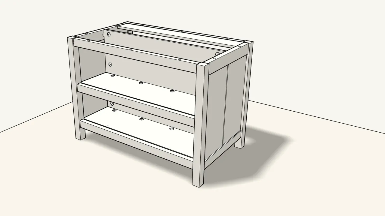 Step 25: With two people, turn the unit upright. — IKEA TORNVIKEN assembly