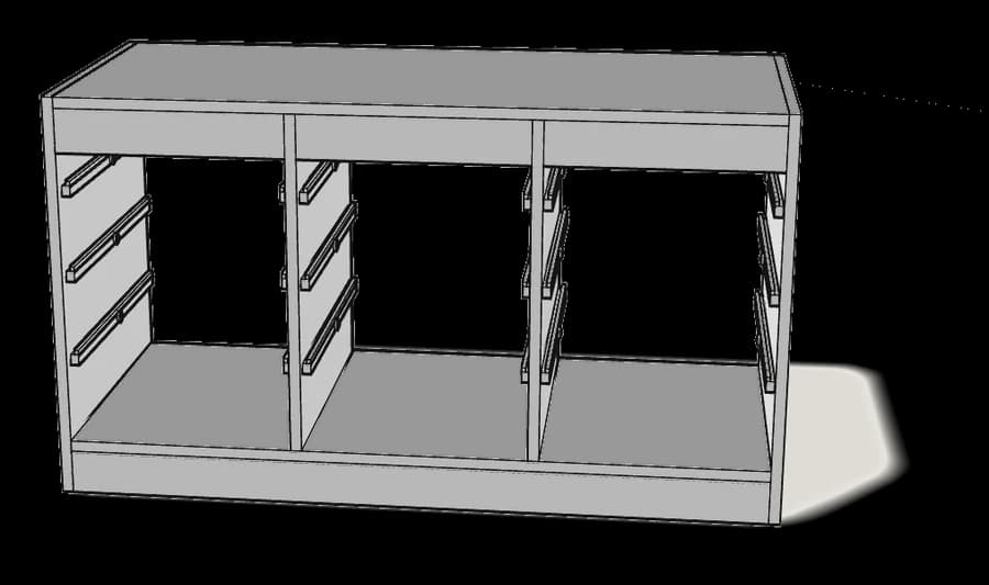 IKEA TROFAST Frame, assembled