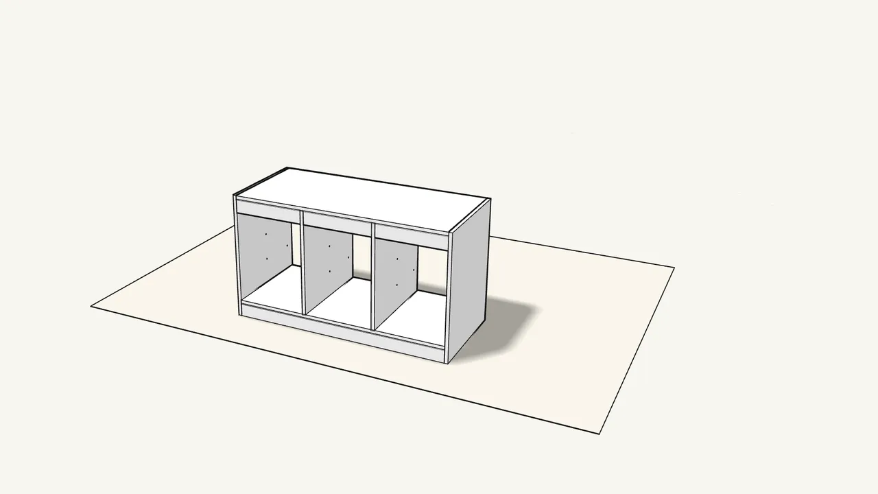 Step 13: Turn the frame the right way up. — IKEA TROFAST assembly