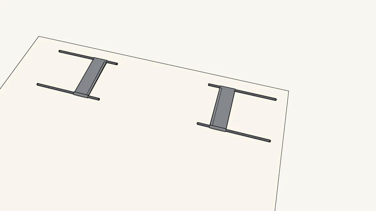 Step 5: Build the second end frame the same way. — IKEA TUFFING assembly