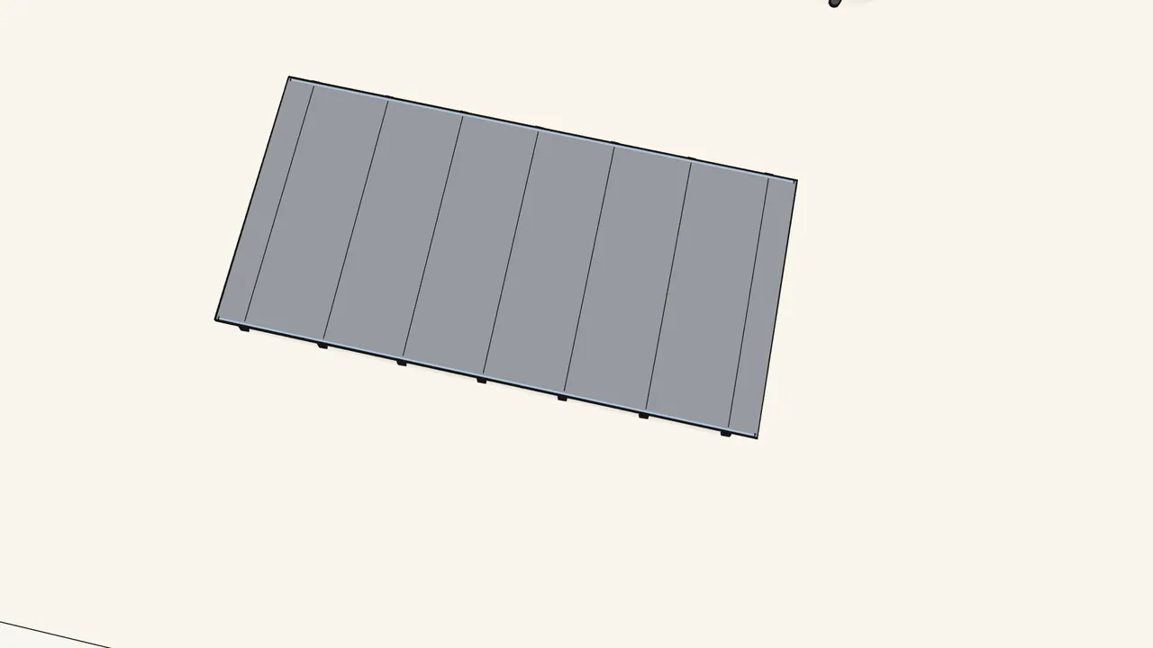 Step 18: Build a base: 7 slats and 2 rods into the fabric. — IKEA TUFFING assembly
