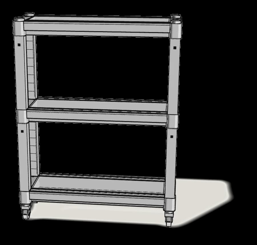 IKEA VESKEN Cart, assembled